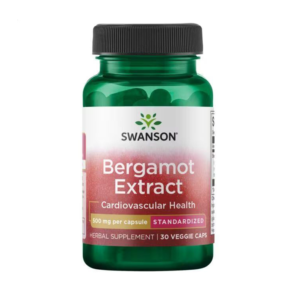 Уцінка! Екстракт бергамоту Swanson Bergamot Extract 500 мг, 30 капсул